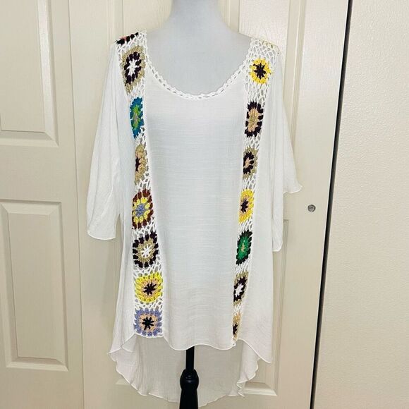 SHEIN Crochet Beach Coverup size Large - Picture 8 of 10